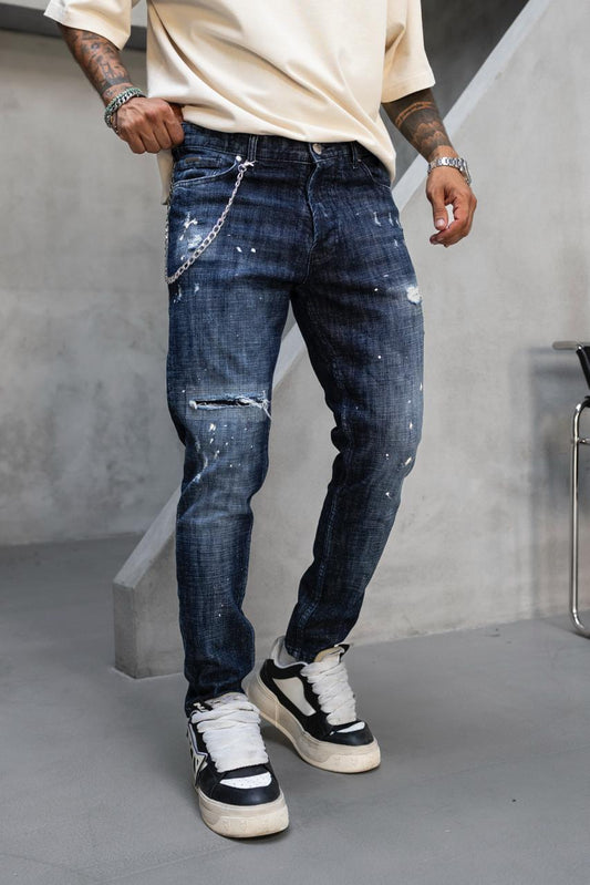 Мъжки дълги дънки "Black Island"-17342