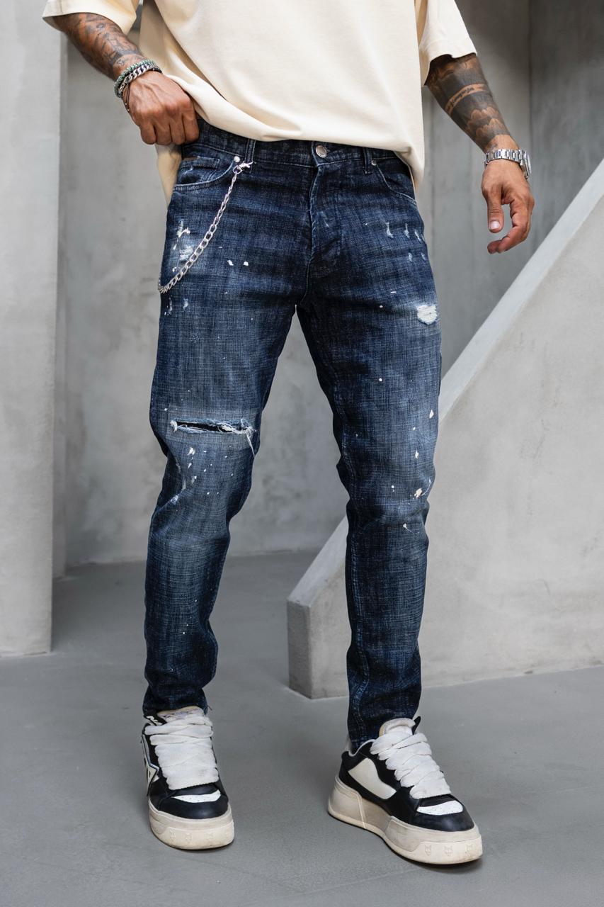 Мъжки дълги дънки "Black Island"-17342