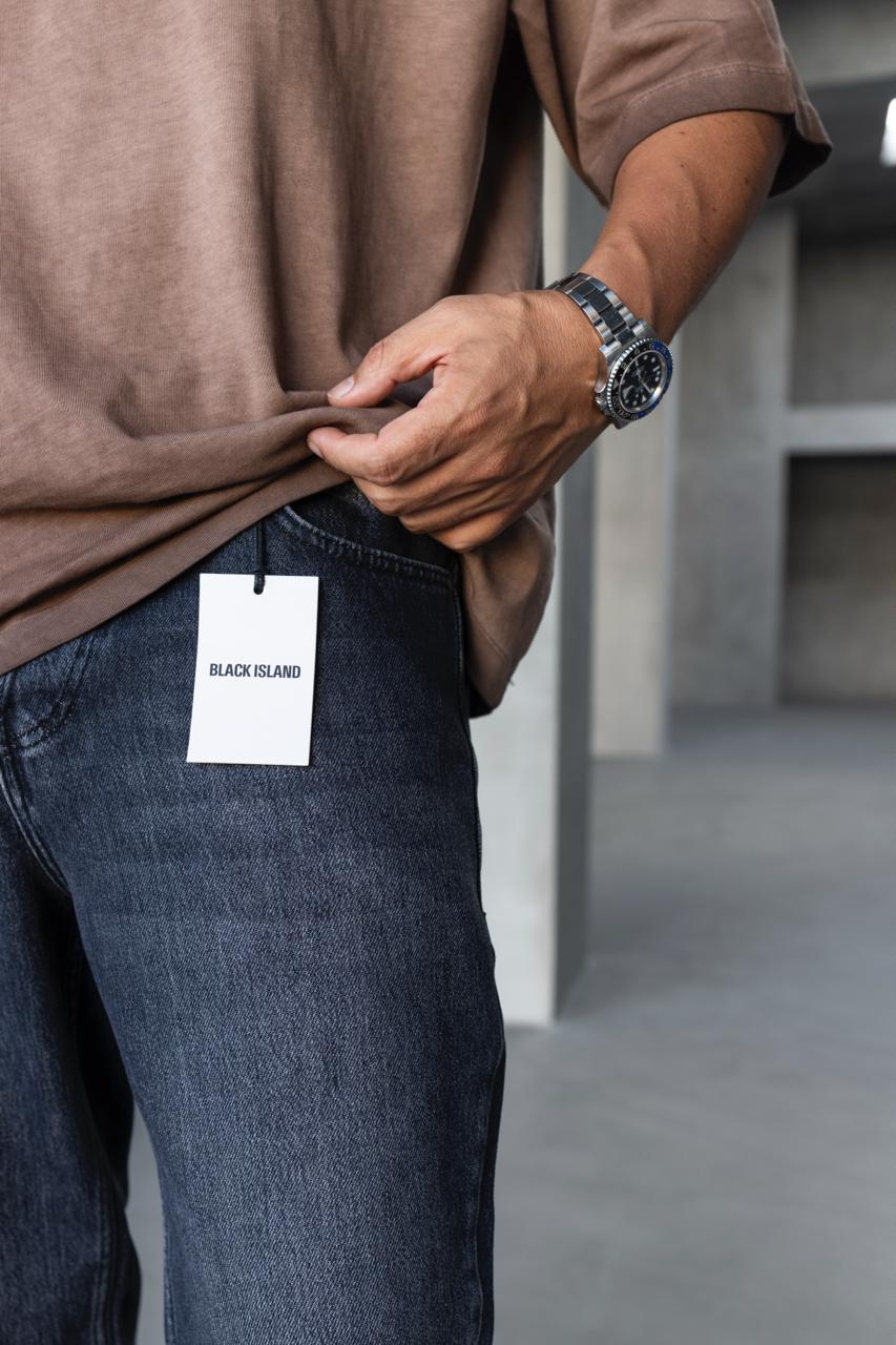 Мъжки дълги дънки "Black Island"-17289