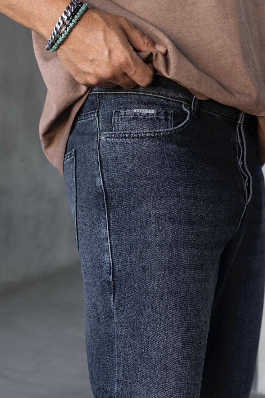 Мъжки дълги дънки "Black Island"-17289