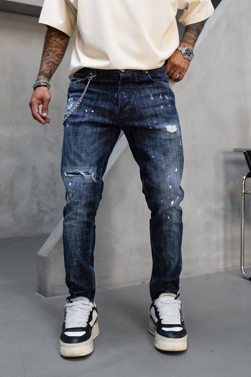 Мъжки дълги дънки "Black Island"-17342