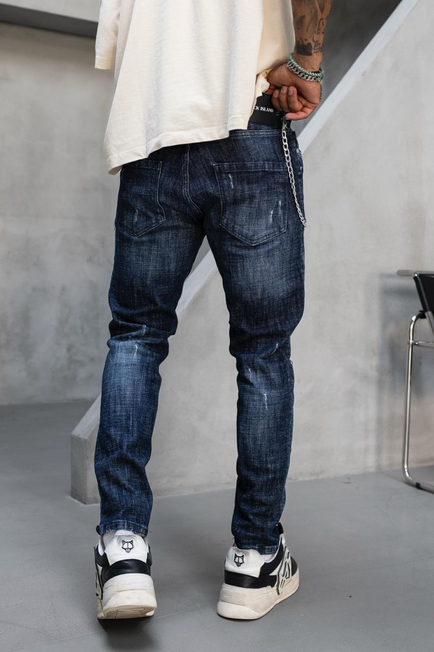 Мъжки дълги дънки "Black Island"-17342