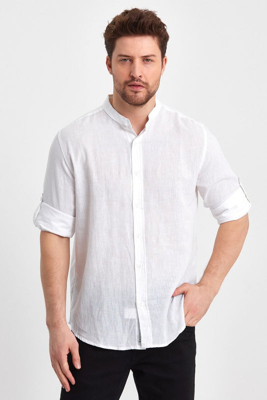 Риза - "WHITE LONG SLEEVE"